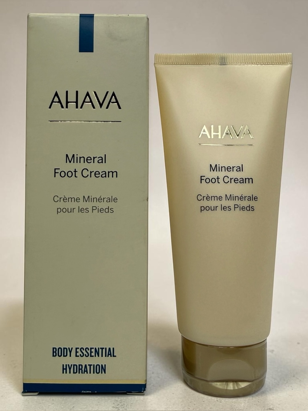 AHAVA Dead Sea Mineral Foot Cream 3.4 oz Dry Cracked Feet Osmoter Jojoba